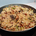 El cooksnap de Marcos Salgado cuando hizo Arroz integral con verduras y setas.