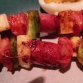 El cooksnap de Silvia Duarte cuando hizo Mini brochetes de panchos!! Con lo que había 😁.