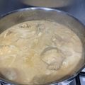 El cooksnap de Manel63 cuando hizo Pollo en salsa de almendras.