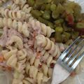El cooksnap de Zhyna Creses Quispe cuando hizo Ensalada de fideo tornillo con atún. Rápido y Sencillo.