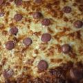 El cooksnap de Vane90 cuando hizo Pizza de pavo con cuatro quesos familiar con masa super esponjosa.