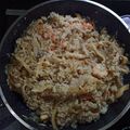 Cooksnap Ismail Jusoff semasa beliau membuat Nasi Goreng Cendawan & Udang.