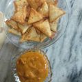 Mrs. Rashid's cooksnap of when they made Chutney waley samosey.
