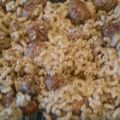tadams693's cooksnap of when they made Italian chicken sausage and pasta.