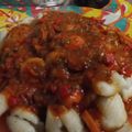 El cooksnap de Silvana cuando hizo Ñoquis caseros de harina.