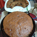 El cooksnap de Nelson Caballero cuando hizo Budín de banana, chips de chocolate y pasas.