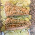 El cooksnap de Iván Morgado Siles cuando hizo Salmón al horno con patatas y cebolla.
