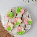 Cooksnap dari Dapoerliandra untuk resep Bolu kukus mawar rainbow