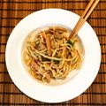 Cooksnap από kimwlos στη συνταγή Noodles με κοτόπουλο, λαχανικά και γλυκόξινη σάλτσα