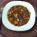 El cooksnap de Paula Pérez cuando hizo Guiso de lentejas.