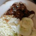 El cooksnap de Carol Guerra cuando hizo Costillas en barbacoa.
