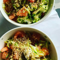 El cooksnap de Anna cuando hizo Spaguettis de calabacín con tomate y crema de aguacate.
