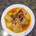 El cooksnap de victor cuando hizo Patatas guisadas con chocos.