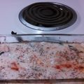 Robert's cooksnap of when they made Spinach and Ravioli Lasagna.