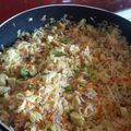 El cooksnap de claudio cuando hizo Arroz Chau Fa o Chow Fan.