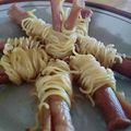 Cooksnap dari Tri Yunia untuk resep Kudapan Asin : Sosis Gulung Mie Crispy