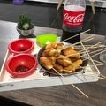 El cooksnap de Candela Chavez cuando hizo Banderillas de salchicha y queso.