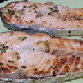 El cooksnap de Becky cuando hizo Salmón a las finas hierbas con judias planas.