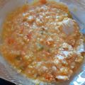 El cooksnap de Ari Lucila cuando hizo Arroz amarillo con pollo.
