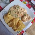 El cooksnap de ☀️⛰️ Sol 🐚🌊 cuando hizo Pollo con crema de verdeo y papas españolas de Bigote Cocina.