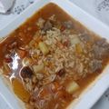 El cooksnap de eloisa Vázquez cuando hizo Guiso de Arroz con vegetales con carne.