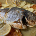 El cooksnap de Marieta cuando hizo Dorada al horno.