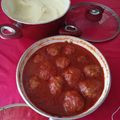 El cooksnap de Rita Chavarria cuando hizo Albóndigas en salsa de tomate casera.