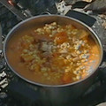 El cooksnap de cecibe cuando hizo Locro criollo.