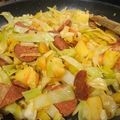Kevlar Sharp's cooksnap of when they made Leeks and cabbage with chorizo and apple.