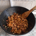 El cooksnap de Ines Garcia Ruiz cuando hizo Níscalos al ajillo con jamón.