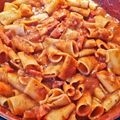 Cooksnap-ul lui Anca Ioana Tița atunci când a preparat Paste Rigatoni cu bacon și sos de legume.