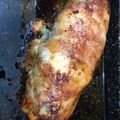 El cooksnap de Amaru Maeda cuando hizo Pollo enrollado con jamón y queso.