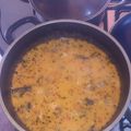 El cooksnap de Jorge Aquino cuando hizo Caldo de pescado.