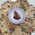Puja Rakesh का कुकस्नैप जब उन्होंने प्याज का पराठा बनाया था।