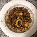 El cooksnap de Lidia Bragazzi cuando hizo Arroz negro.