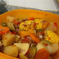El cooksnap de Minu cuando hizo Carbonada Criolla.