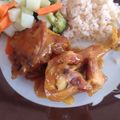 El cooksnap de Miryam Donato Mendoza cuando hizo Pollo en salsa de mostaza, cerveza y miel.