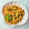 Cooksnap DyaKakgerl semasa beliau membuat Pasta spiral goreng bujang.