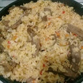 El cooksnap de yanina cuando hizo Arroz salteado con vegetales y carne asada.