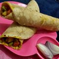 Tanushree Das Dhar's cooksnap of when they made ভেজ রোল.