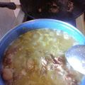 El cooksnap de Gabriela Serrano cuando hizo Carne de puerco en salsa verde con habas verdes.
