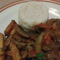 El cooksnap de Pablo Cha cuando hizo Lomo saltado.
