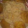 El cooksnap de Arleny Lorenzo cuando hizo Spaguettis blanco.