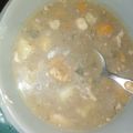 El cooksnap de luis gonzales cuando hizo Sopa de pollo con verde.
