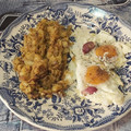 El cooksnap de Gilbert (Aprenent a la vida 📚♻️☯️) cuando hizo Berenjena con patatas y huevo frito de la mamá.