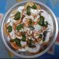 Bala Rani का कुकस्नैप जब उन्होंने पापड़ी चाट (Papdi chaat recipe in hindi) बनाया था।