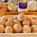El cooksnap de Ariadna cuando hizo TRUFAS DE AVENA, DULCE DE LECHE Y COCO RALLADO.