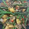 Cooksnap dari cha untuk resep 64. Tumis Buncis Kentang Daging Cincang