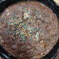 El cooksnap de Carolina Pérez cuando hizo Torta de chocolate, avena y frutillas sin azúcar 🍓🍓🍫.