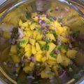 El cooksnap de Marieta cuando hizo Ceviche de Mango.